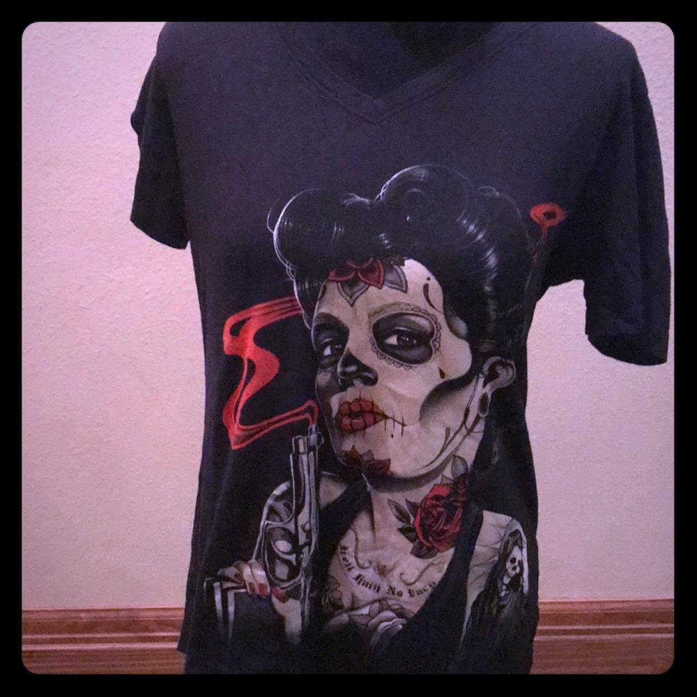 Skull print T